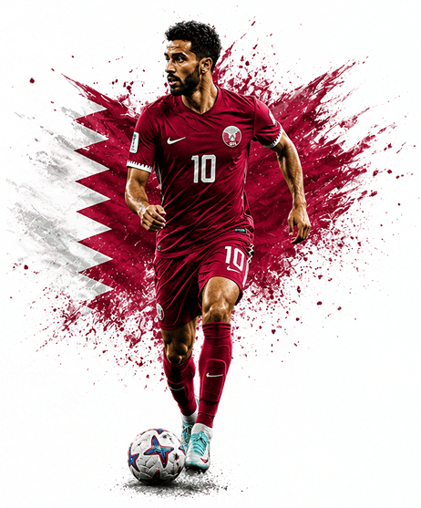 لاعب كرة قدم قطري